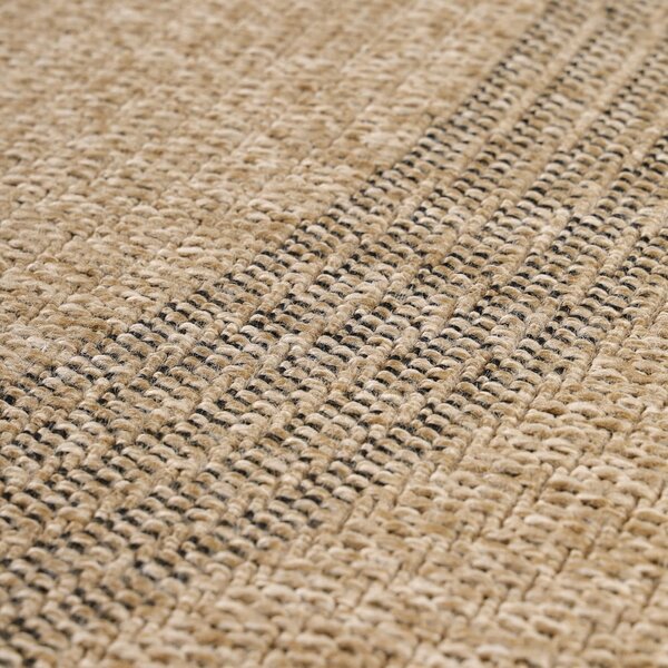 Černo-béžový kulatý venkovní koberec ø 120 cm Comilla – Ayyildiz Carpets
