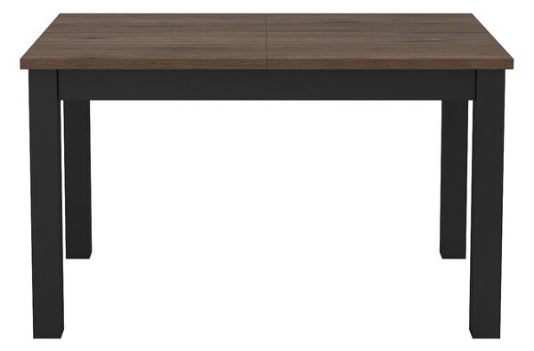 Rozkládací jídelní stůl OKAL - 130-175 cm, okapi ořech / černý