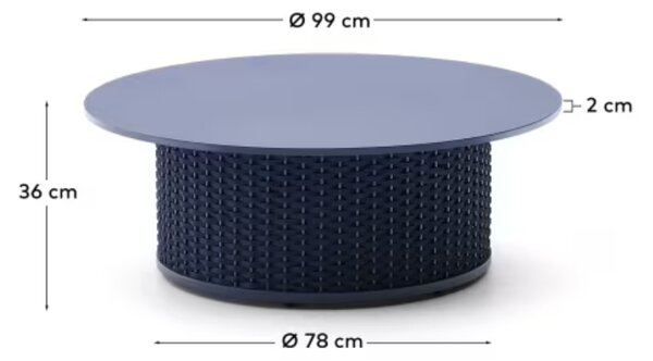 Kave Home Zahradní konferenční stolek Sedalis 99 cm – vystavený kus