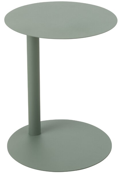 Zelený kovový odkládací stolek J-line Ferra 40 cm