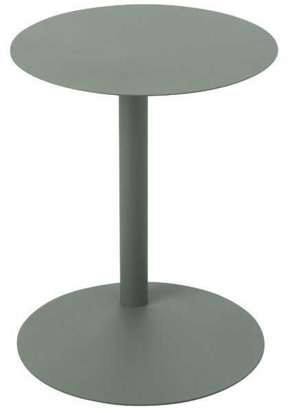 Zelený kovový odkládací stolek J-line Ferra 40 cm