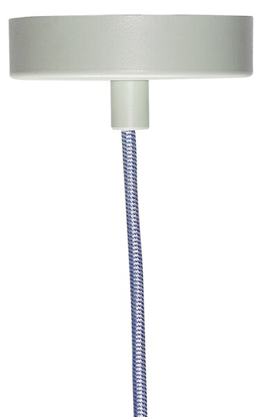 Světle zelené kovové závěsné světlo Hübsch Chromatic 12 cm