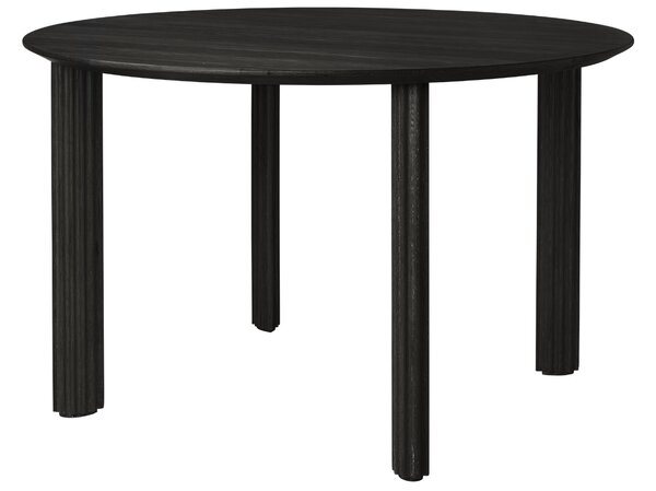 Umage Černý dubový jídelní stůl Comfort Circle 120 cm