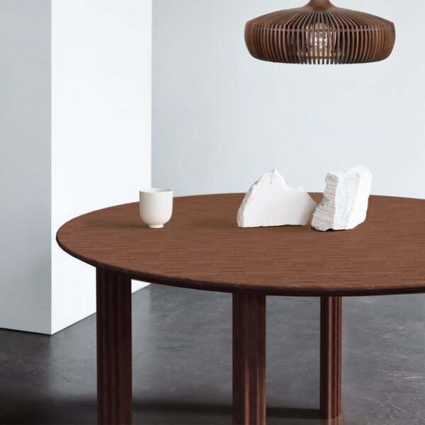 Umage Tmavý dubový jídelní stůl Comfort Circle 120 cm