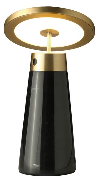 -25 % Dny MOMENTI– Černo-zlatá stolní LED lampa Angel Cerdá No. 8028