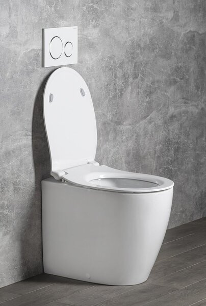 Isvea Isvea, SENTIMENTI WC mísa stojící, Rimless, 36x55cm spodní/zadní odpad, bílá, 10SM10004SV