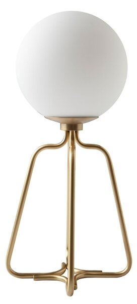 Bílá skleněná stolní lampa Angel Cerdá No. 8049
