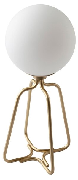 Bílá skleněná stolní lampa Angel Cerdá No. 8049