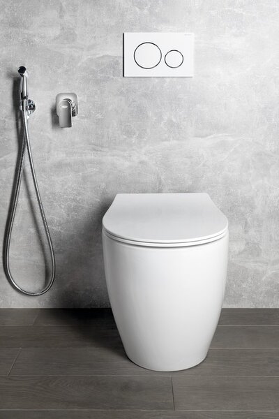 Isvea Isvea, SENTIMENTI WC mísa stojící, Rimless, 36x55cm spodní/zadní odpad, bílá, 10SM10004SV