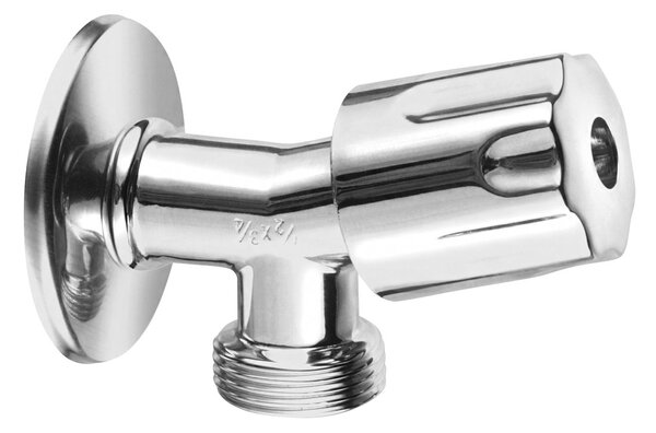 Bruckner Bruckner, Pračkový ventil se zpětnou klapkou 1/2"x3/4", chrom, 181.934.1