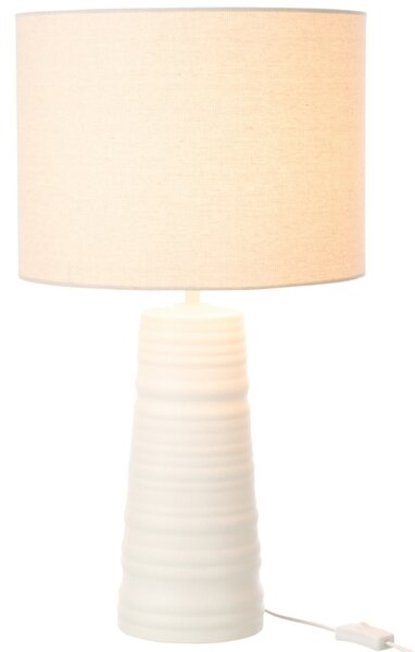 -25 % Dny MOMENTI– Bílá keramická stolní lampa J-line Elya