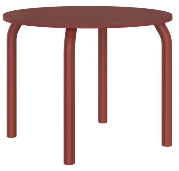 Noo.ma Červený dřevěný jídelní stůl Meko 100 cm