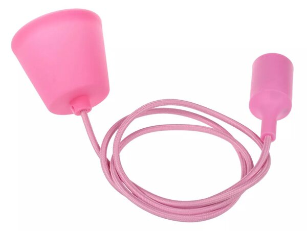 Stylová patice E27 se závěsem Barevná varianta patice Růžová - T-LED - LED lustry a svítidla