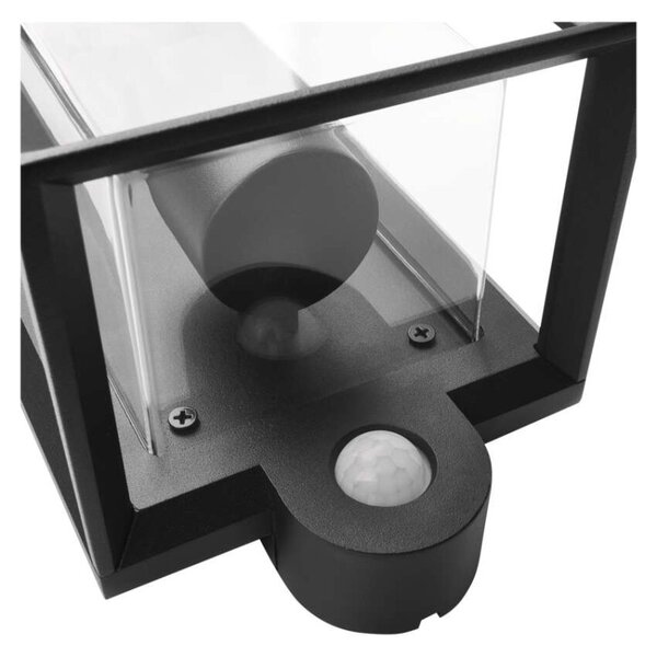 EMOS LED zahradní nástěnné svítidlo s čidlem soumraku MALVA, 13 × 12 × 28 cm, 1 × E27, 15 W 1554000011