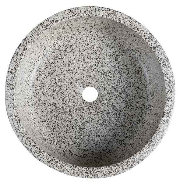 Sapho Sapho, PRIORI keramické umyvadlo na desku Ø 41 cm, granit, PI035