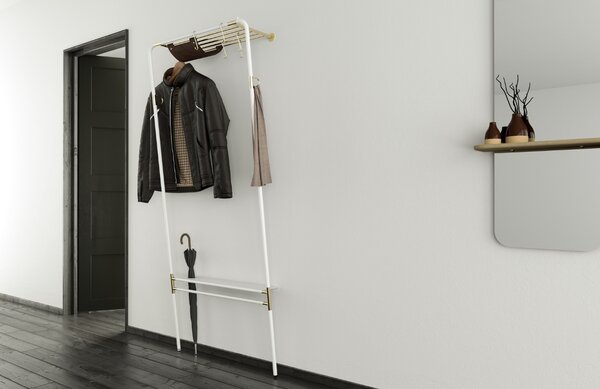 Umage Bílý kovový věšák Lean On Me 182 cm
