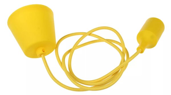 Stylová patice E27 se závěsem Barevná varianta patice Žlutá - T-LED - LED lustry a svítidla