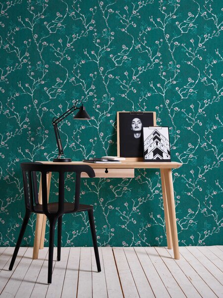 A.S. Création | Vliesová tapeta na zeď PintWalls 38739-4 | 0,53 x 10,05 m | zelená, vining ivy