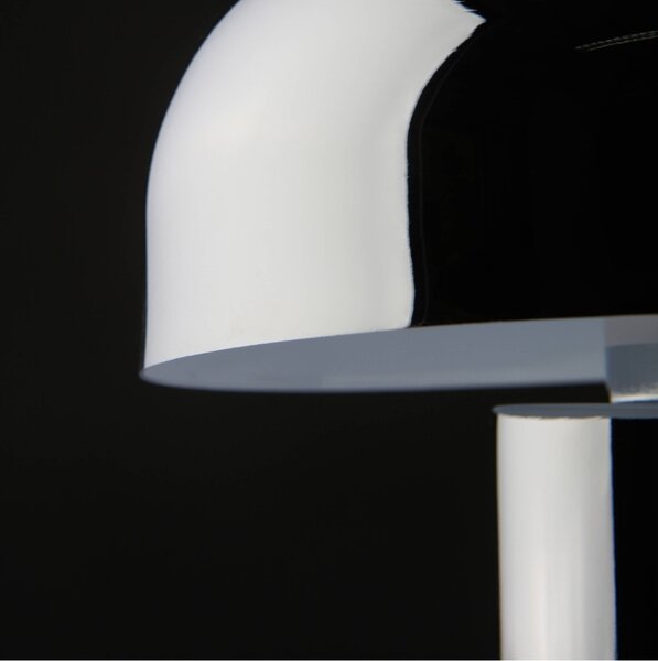 Jotex Stříbrná kovová nabíjecí stolní LED lampa RAGGE