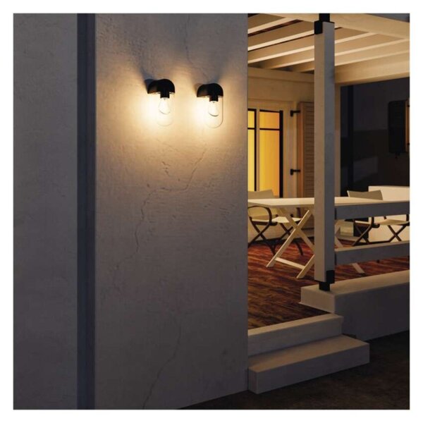 EMOS LED zahradní nástěnné svítidlo CASSIA, 12,6 × 9,5 × 22,2 cm, 1 × E27, 15 W 1554000009