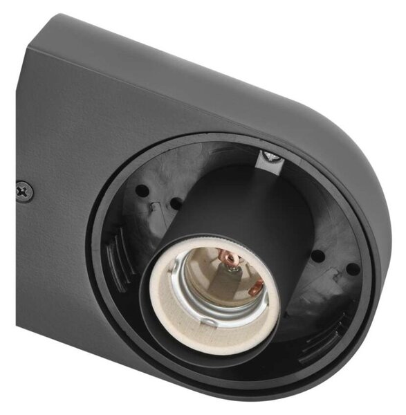 EMOS LED zahradní nástěnné svítidlo CASSIA, 12,6 × 9,5 × 22,2 cm, 1 × E27, 15 W 1554000009
