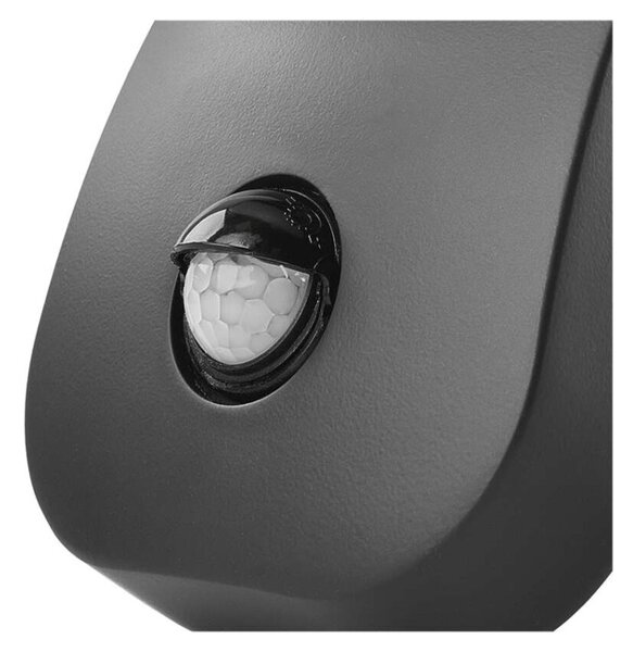 EMOS LED zahradní nástěnné svítidlo s čidlem soumraku NIKA, 12 × 12 × 20 cm, 12,8 W, teplá bílá 1554112001