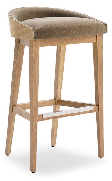 ACCENTO - Barová židle AIDA SGB WOOD - dřevěný opěrák