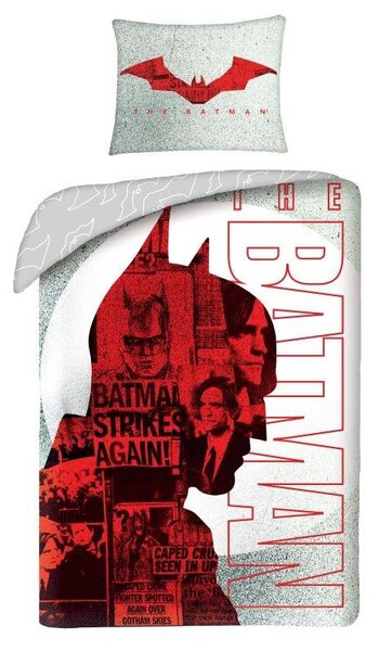 HALANTEX Povlečení Batman silueta Bavlna, 140/200, 70/90 cm