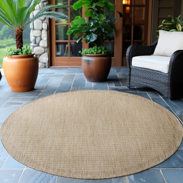 Béžový kulatý venkovní koberec ø 160 cm Giza – Ayyildiz Carpets