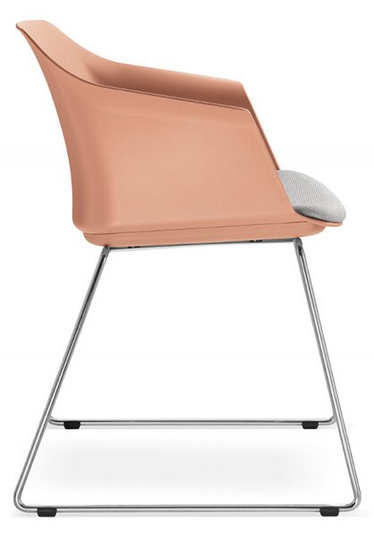 LD SEATING - Židle WAVE 030-Q s čalouněným sedákem