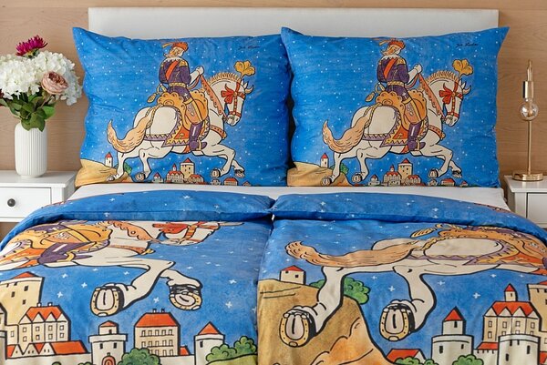 Povlečení Popelák Bavlna deluxe digitál 1x 140/200, 1x 70/90