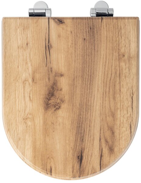 Aqualine, AQUALINE WC sedátko , D-tvar, dub, 1705-20