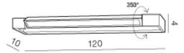 AZzardo LED koupelnové nástěnné svítidlo Dali 120 36W 4320lm 4000K IP44 120cm bílá AZ2797