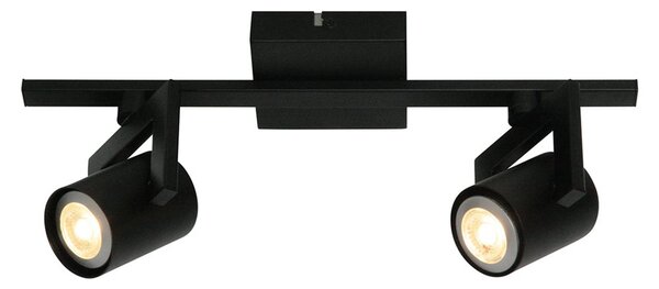 Moderní stropní světlo ValvoLED, černá, 2 zdroj