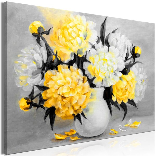 Obraz - Voňavá kytice - žlutá 90x60