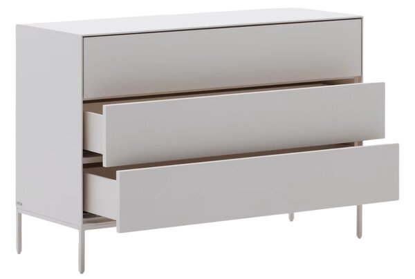 Bílá lakovaná komoda Kave Home Vedrana 110 x 40 cm