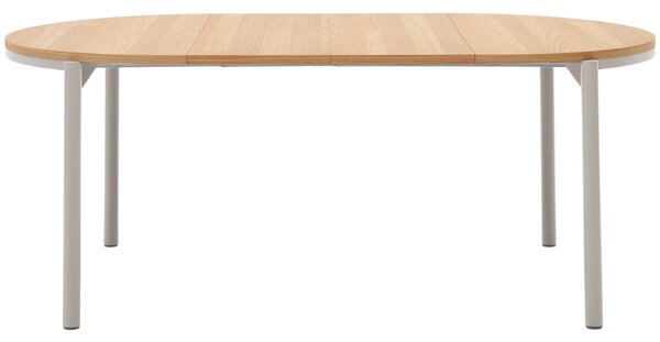 Dubový rozkládací jídelní stůl Kave Home Montuiri 120-200 x 120 cm