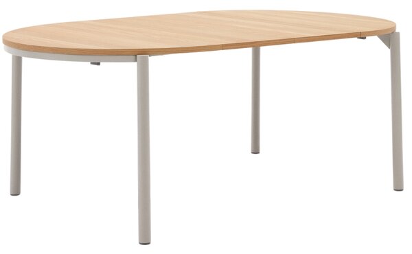 Dubový rozkládací jídelní stůl Kave Home Montuiri 120-200 x 120 cm