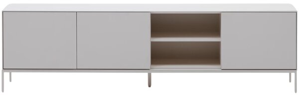 Bílý lakovaný TV stolek Kave Home Vedrana II. 195 x 40 cm