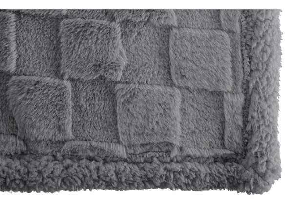 Šedá deka z mikroplyše 150x200 cm Rava – Tiseco Home Studio