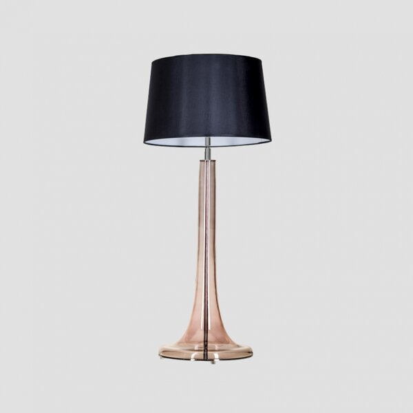 4concepts Luxusní stolní lampa LOZANNA TRANSPARENT COPPER Barva: Černá
