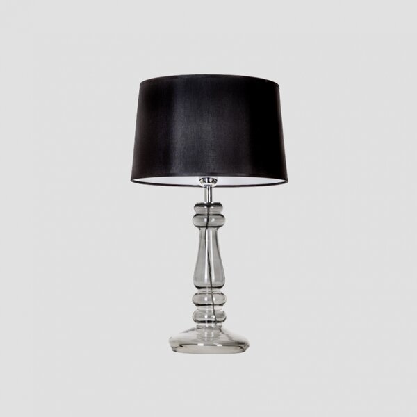 4concepts Designová stolní lampa PETIT TRIANON TRANSPARENT BLACK Barva: Černo-bílá