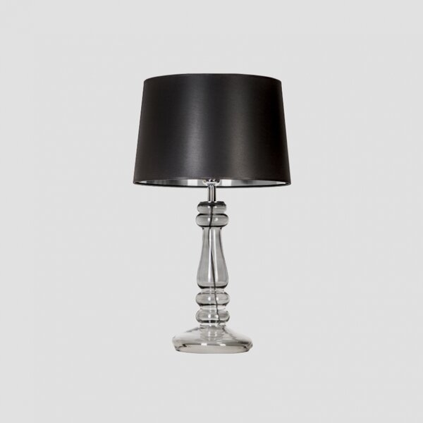 4concepts Designová stolní lampa PETIT TRIANON TRANSPARENT BLACK Barva: Černo-stříbrná
