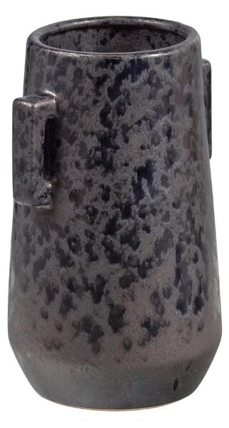 Hoorns Černá keramická váza Kay 24 cm