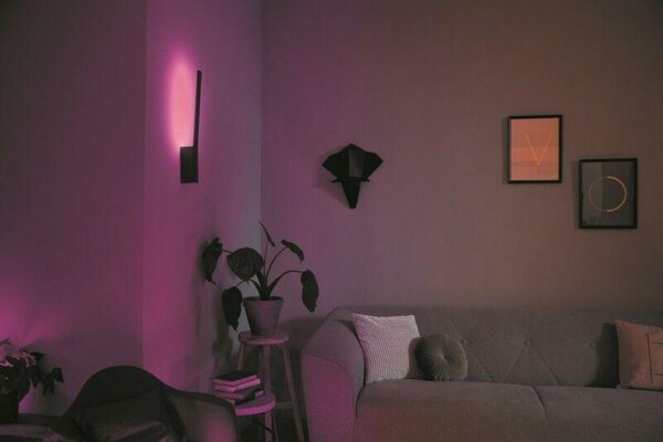 PHILIPS HUE Hue Bluetooth LED White and Color Ambiance Nástěnné svítidlo Philips Liane 8719514343429 černé 2000K-6500K RGB