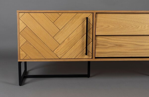 Dubový TV stolek DUTCHBONE Class 180 x 45 cm