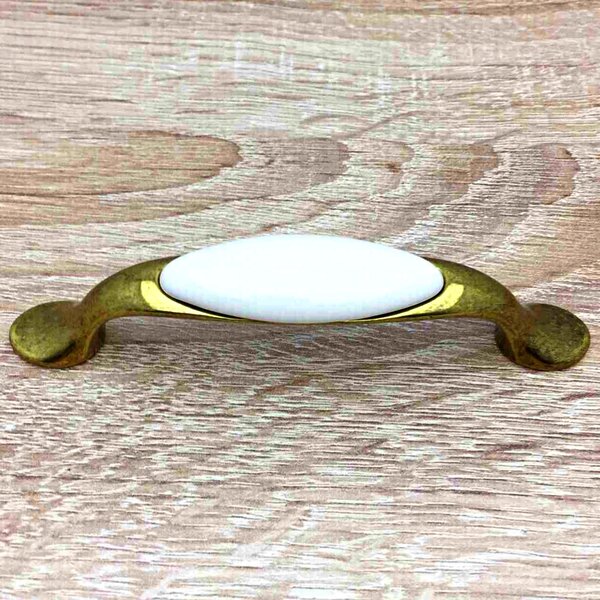 Interex DIVERA zlatá antik porcelán bílý 96 mm