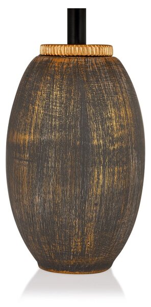 Šedo-béžová stolní lampa s textilním stínidlem (výška 46 cm) – Opviq lights