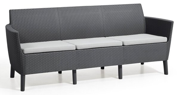 Allibert SALEMO 3 seater sofa - grafit