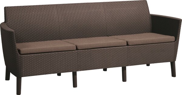 Pohovka SALOMON 3 seater sofa | hnědá/tmavé podušky